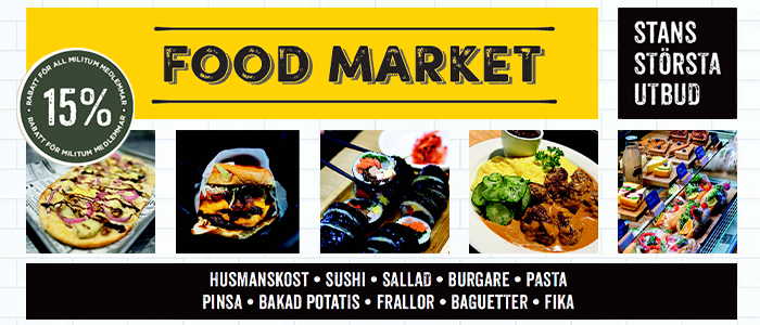 Food Market – 15 % rabatt på maten!