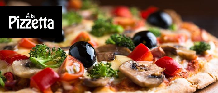 Á La Pizzetta – Dricka ingår